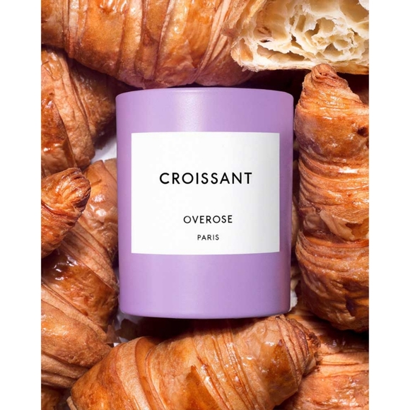 OVEROSE CROISSANT Candle NIB - Picture 1 of 2